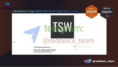 OSCP+ Standalone Target With TSW Pencil Shop Web Interface